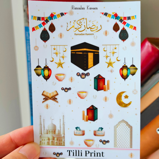 sticker sheet ramadan kareem.
