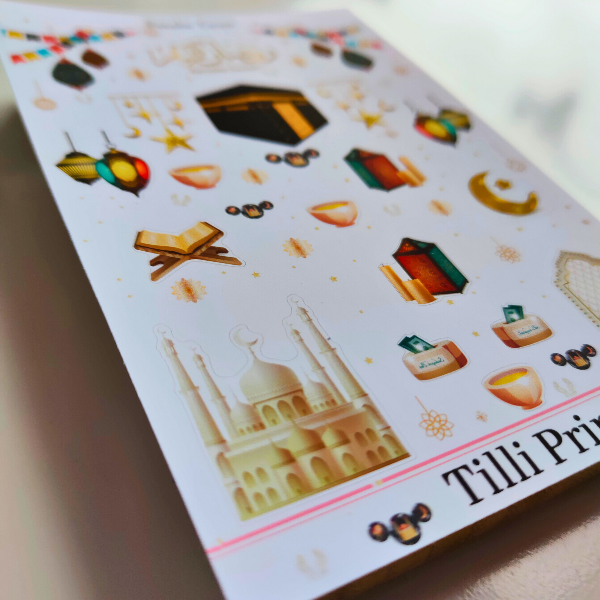 ramadan kareem journal planner stickers