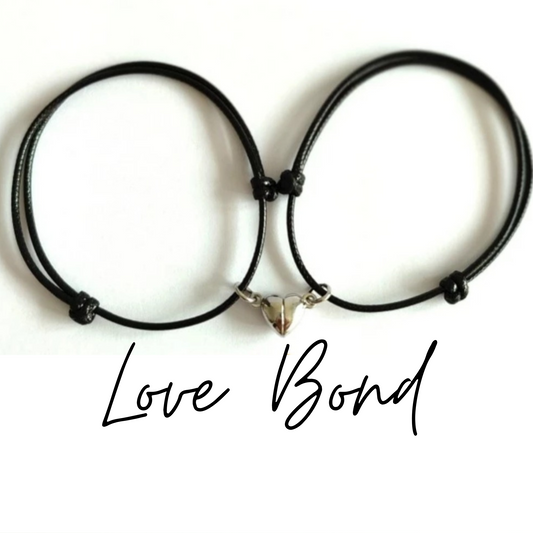 Couple Bracelet Magnet Love Bond Black String