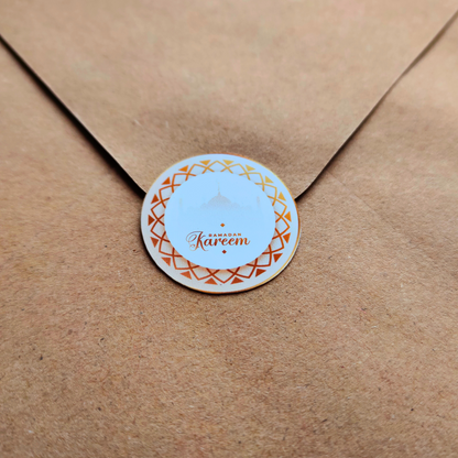 18 Circle Ramadan Kareem envelope seal