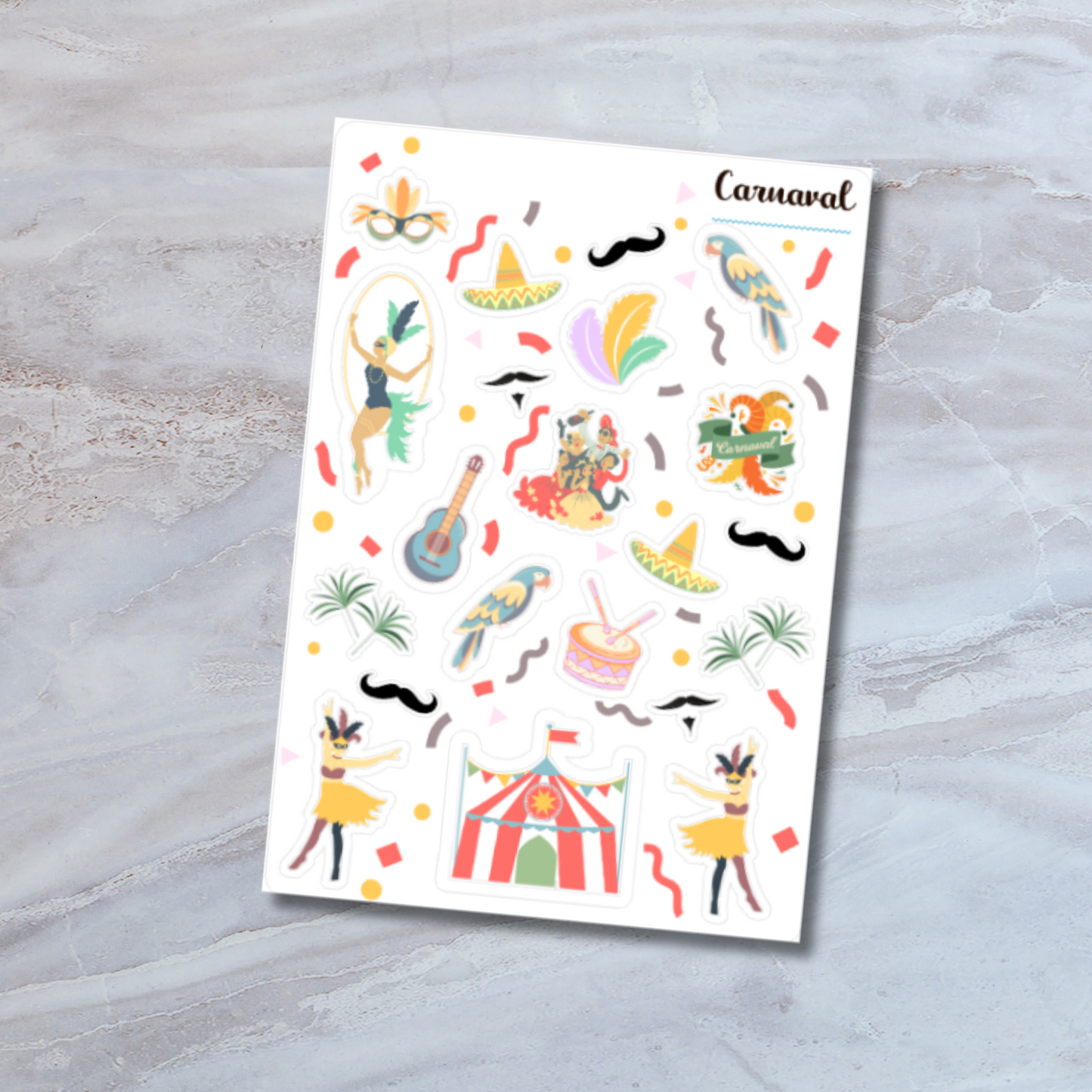 carnival planner stickers