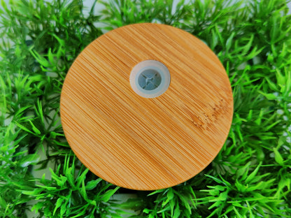bamboo lid for glass cup